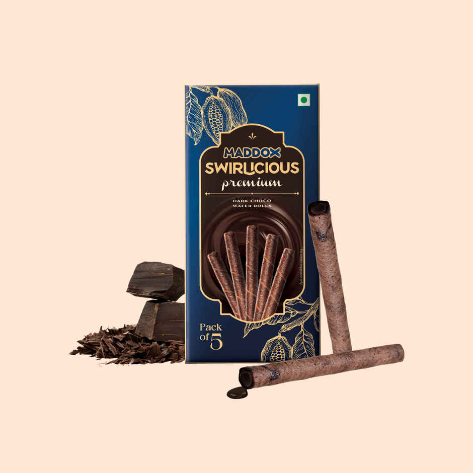 Maddox Swirlicious Premuim Dark Chocolate Wafer Roll