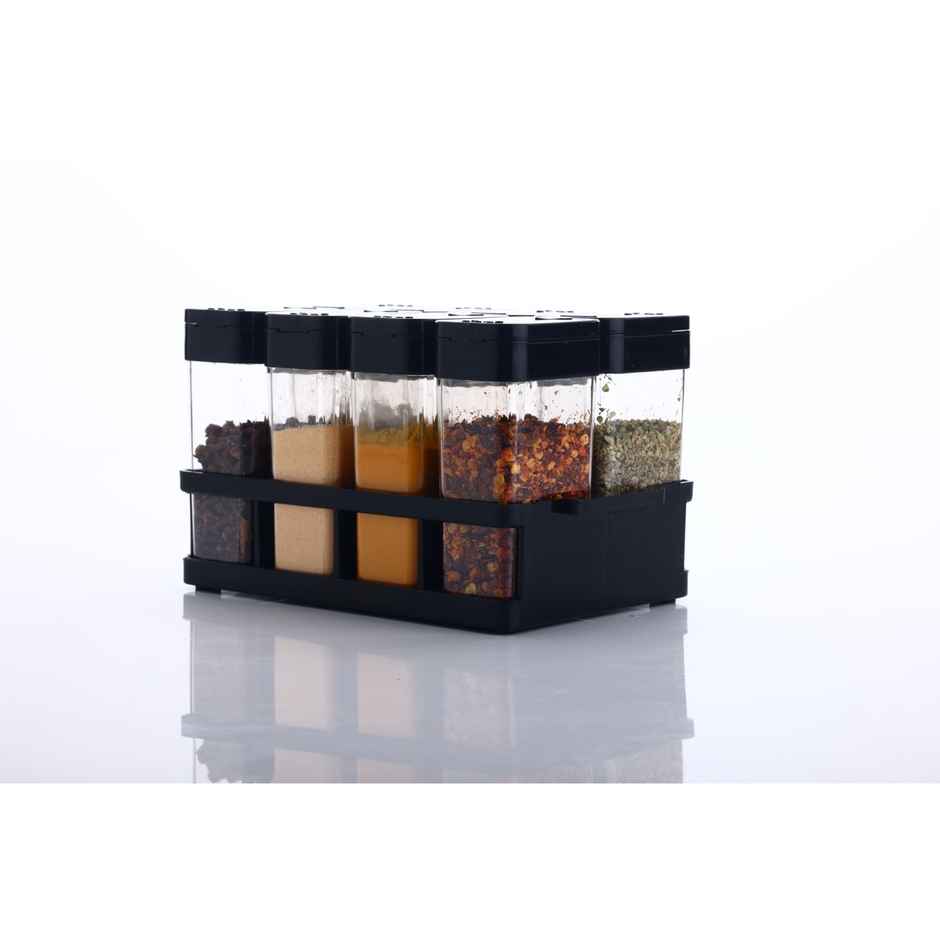YouBee 8 Pcs Airtight Masala Box For Kitchen | Multipurpose Spice Jars Container Set