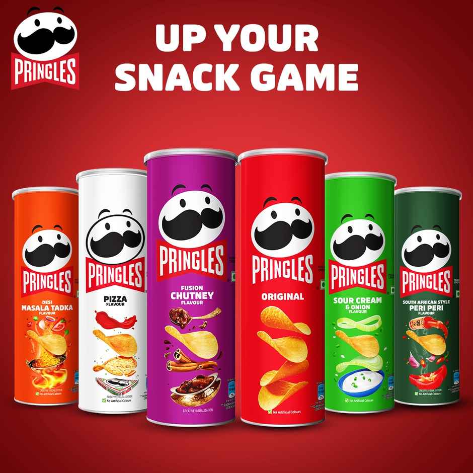 Pringles Potato Chips Peri Peri Flavour | Crunchy & Classic