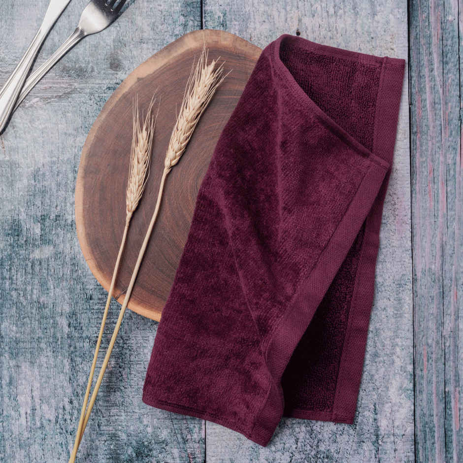 DaMENSCH Better Basic Premium Cotton Face Towel | Maroon
