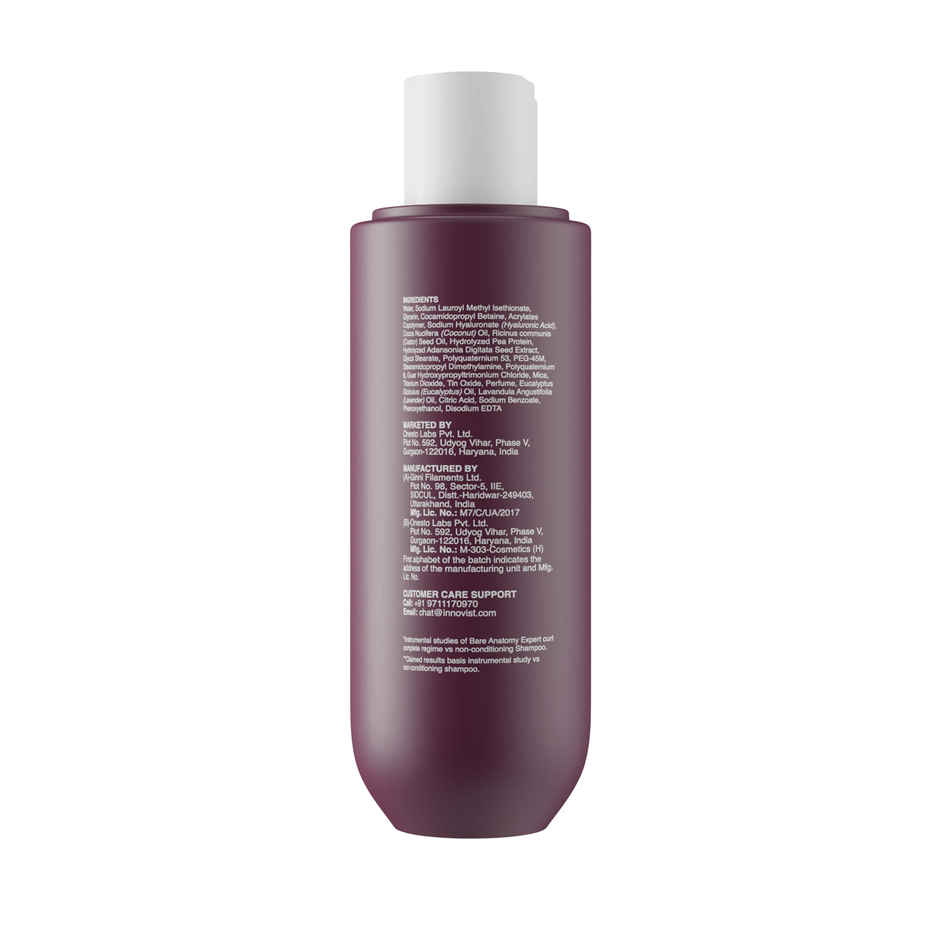Bare Anatomy Curl Defining Shampoo | Curl Retention & 2X Frizz Protection For 48 Hours