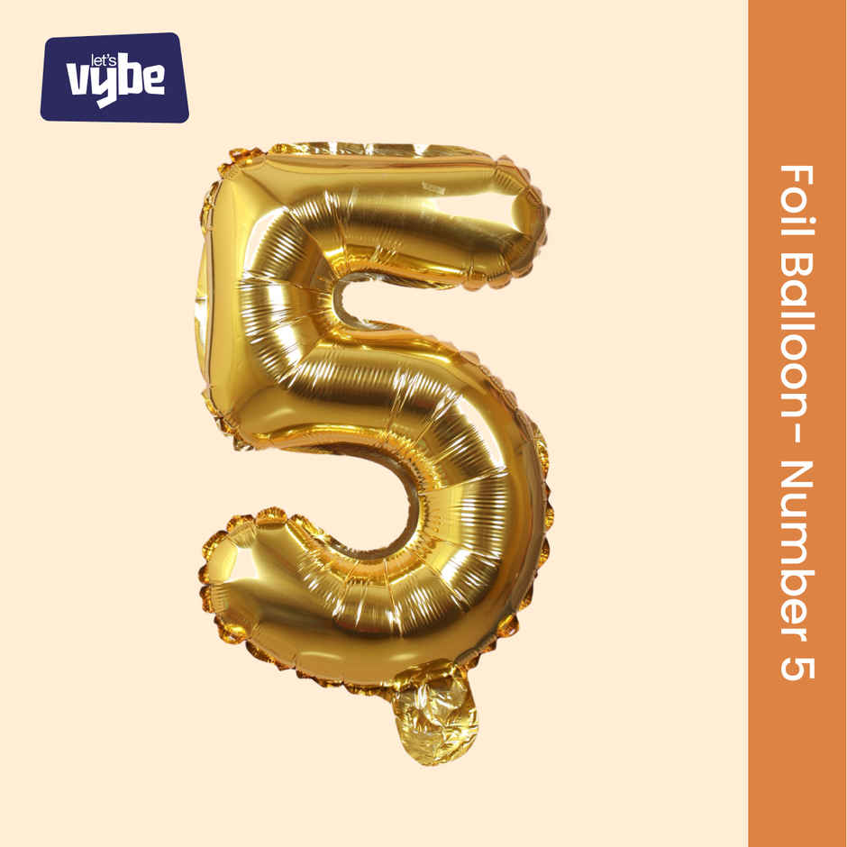 Foil Balloon Number 5 | Let's Vybe