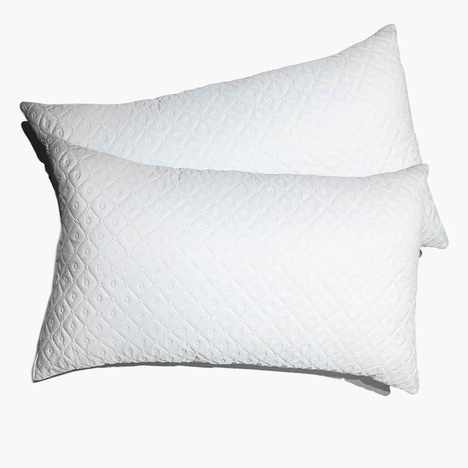 HOMES Premium Microfiber Ultrasonic Rectangle Sleeping Pillow | 17 x 28 in