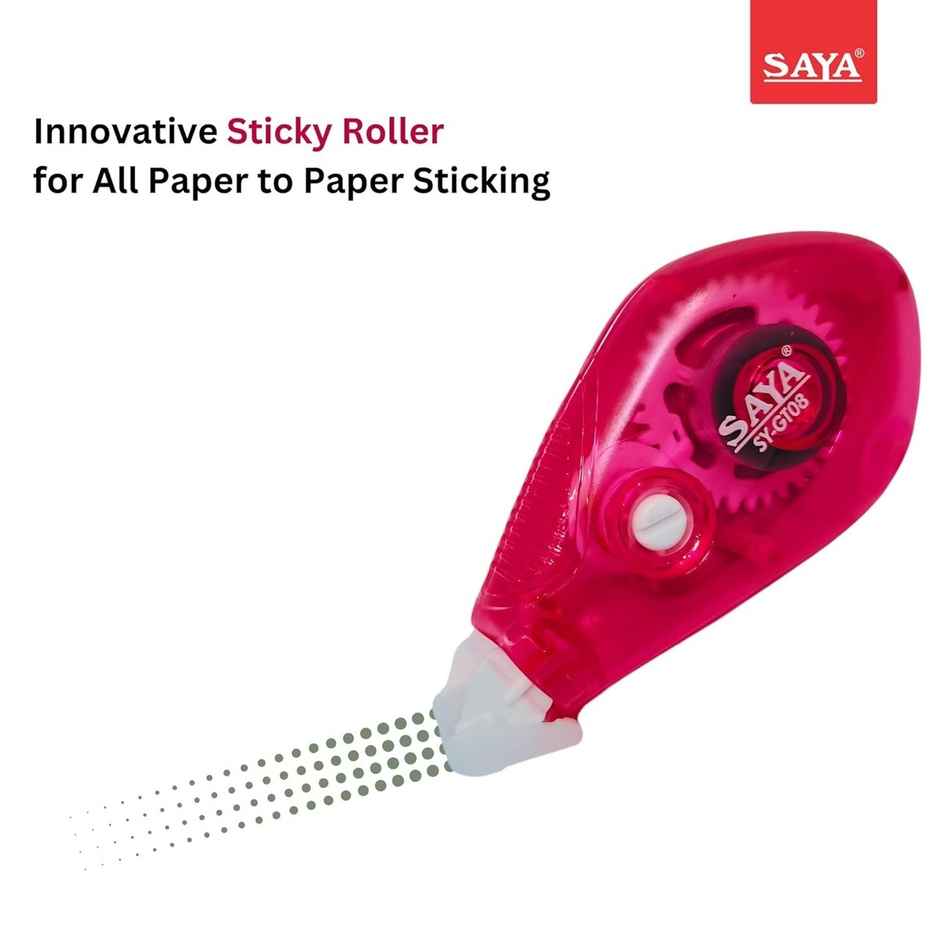 Saya Adhesive Roller Tape - Smooth, Precise, and Mess-Free Application | Assorted