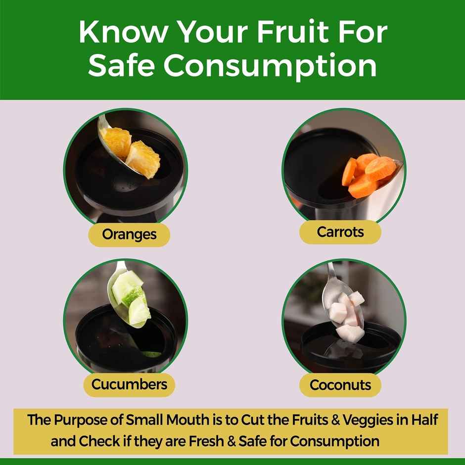 Balzano Cold Press Juicer - Slow Juicer For Fruits and Vegetables | 100W - Black