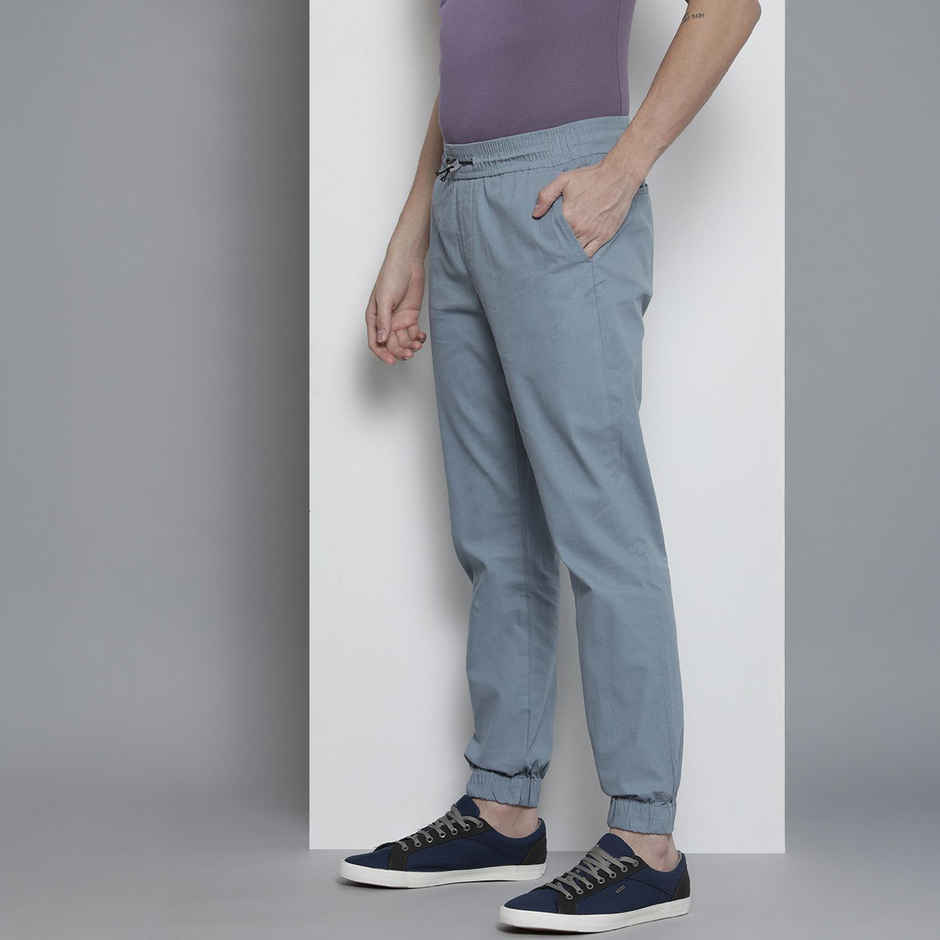 The Indian Garage Co Men Casual Slim Stone Blue Regular Jogger 32 | 0822-Rpstpjog-8