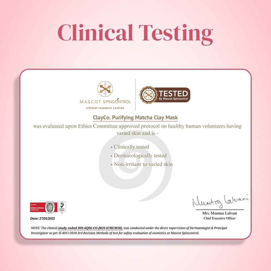 Clayco Purifying Matcha Clay Mask