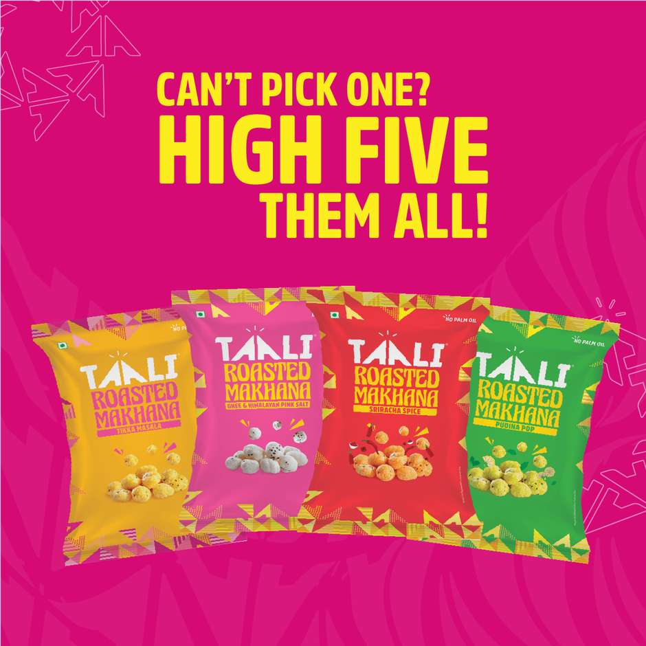 Taali Roasted Makhana - Ghee & Himalayan Pink Salt, Natural, Rich in Protein