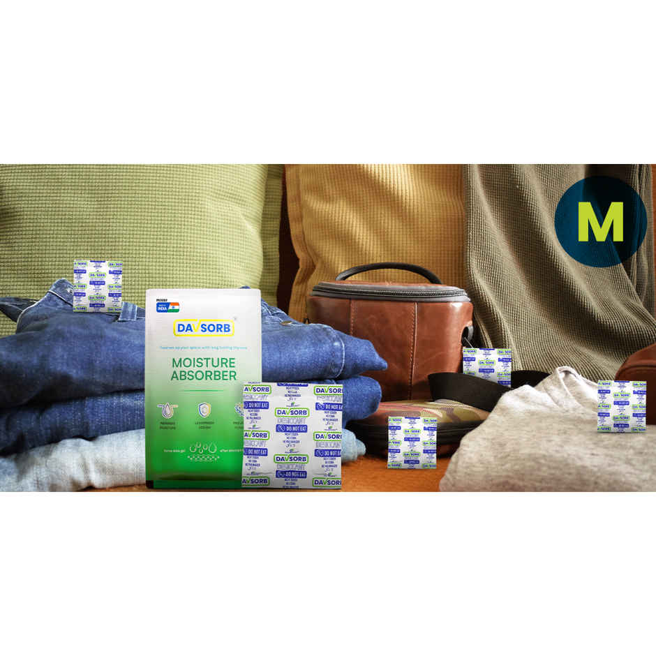 Davsorb Moisture Absorber Pack for Store Room, Cupboard, Shoes