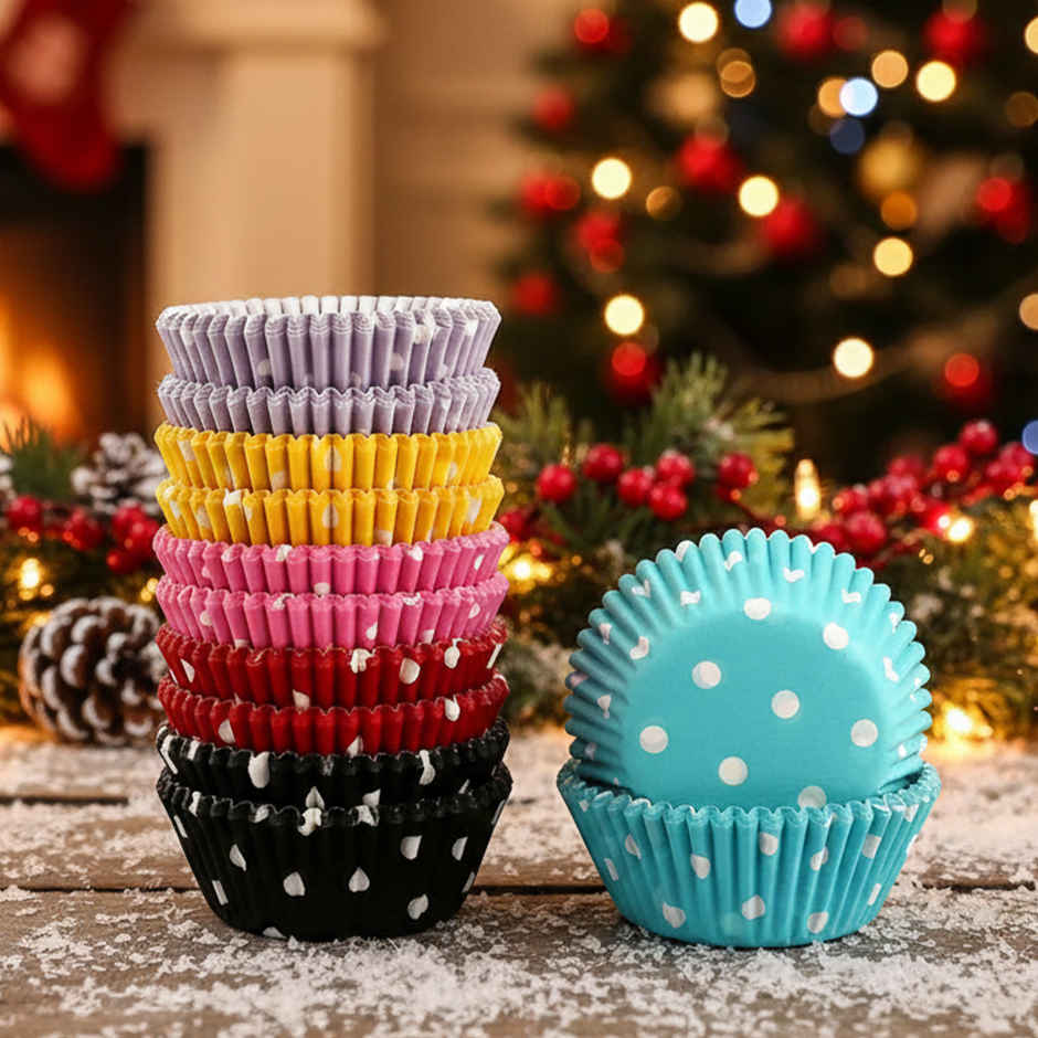 Soham Housewares Muffin Paper Mould | Multicolour | Baking Accessory