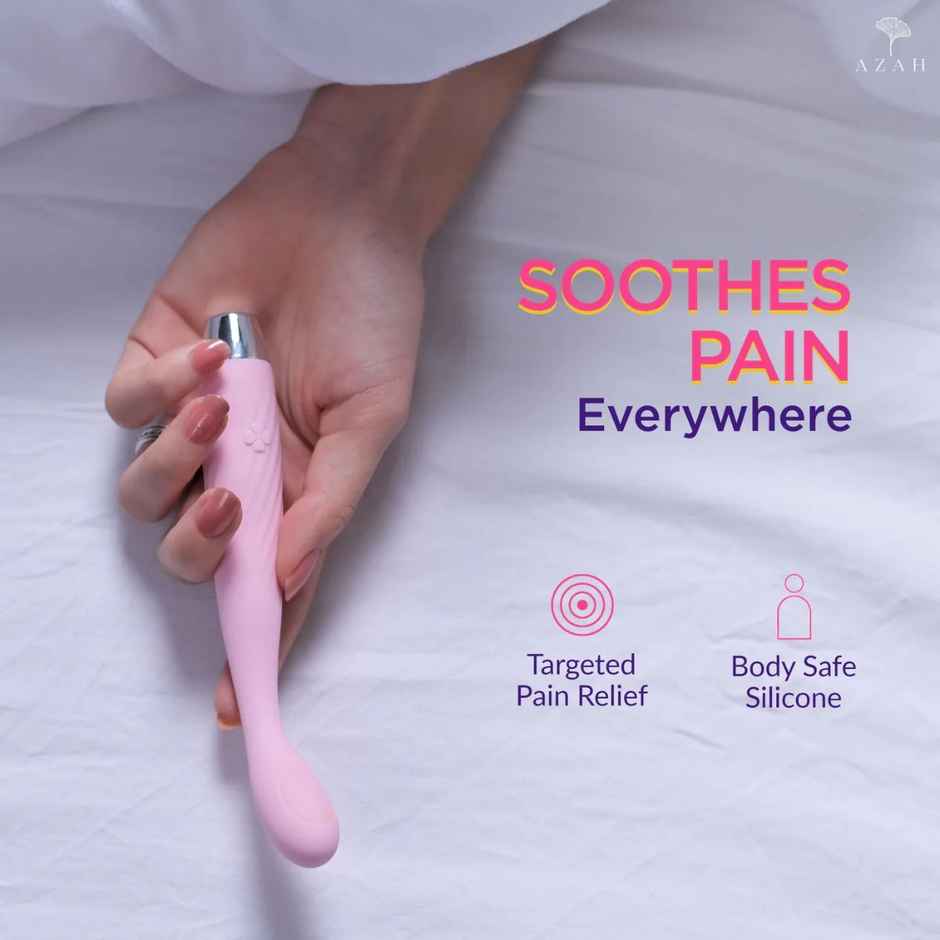 Azah Groove Full Body Electric Stress Relief Massager Flexible Neck, Waterproof & Rechargeable