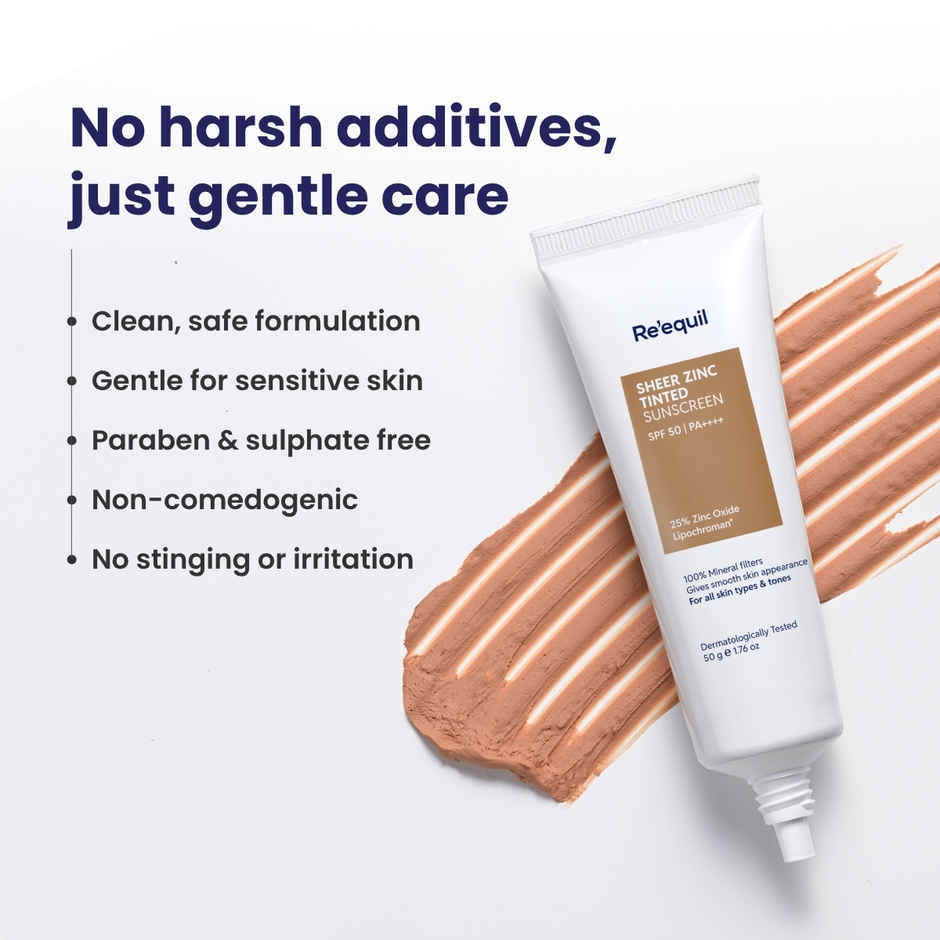 Reequil Sheer Zinc Tinted Mineral Sunscreen SPF 50 PA