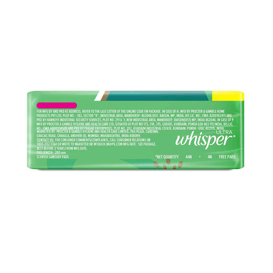Whisper Ultra Hygiene+Comfort Sanitary Pads | XL | 48 pcs
