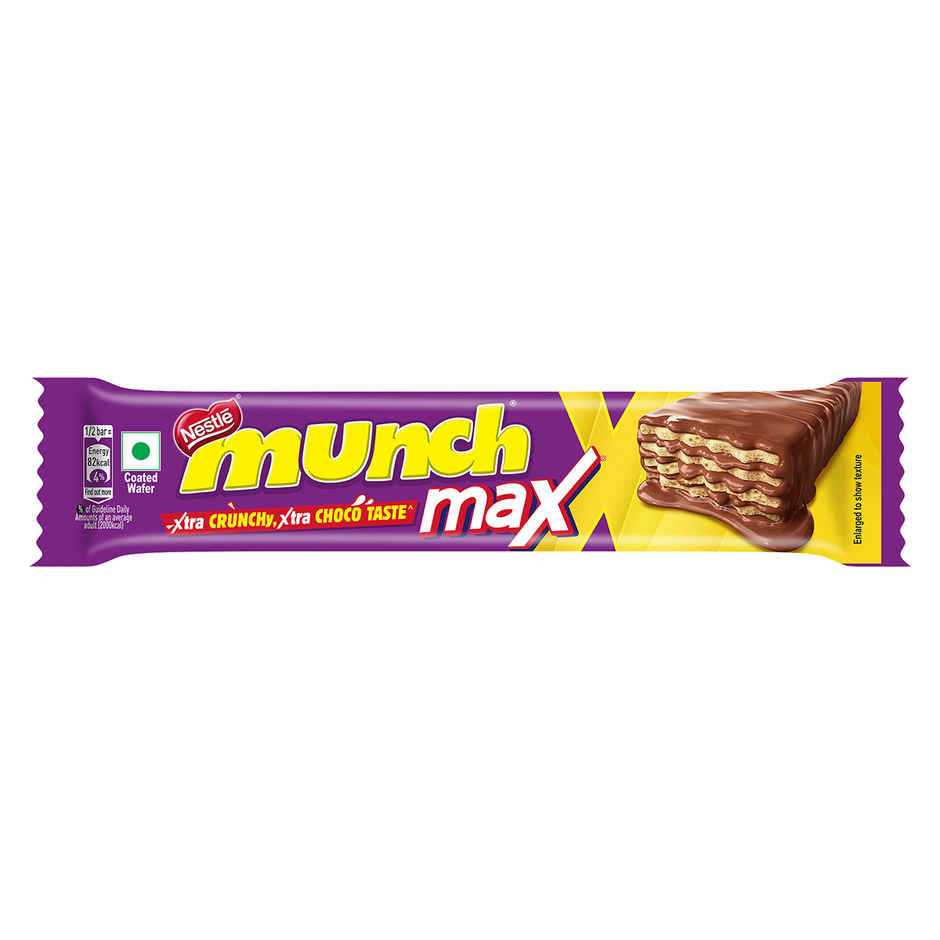 Nestle MUNCH MAX Choco Coated Crunchy Wafer Bar