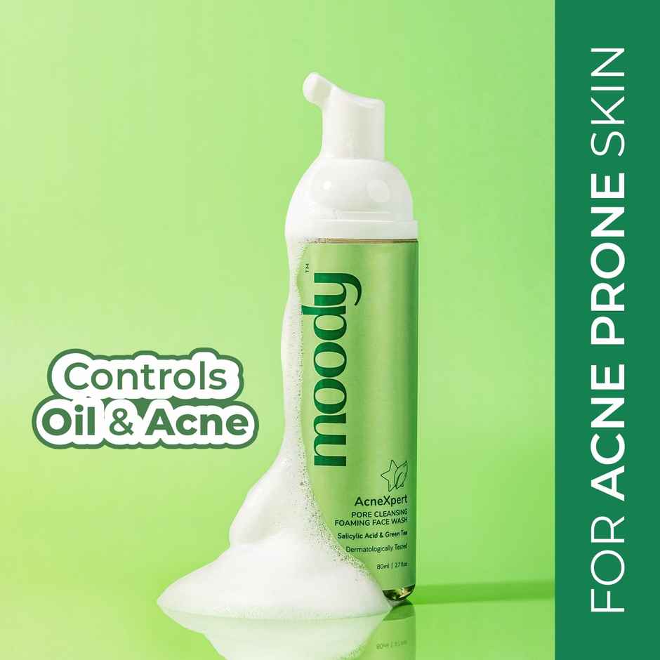 Moody Acnexpert Foaming Face Wash Salicylic Acid & Green Tea (80 Ml)