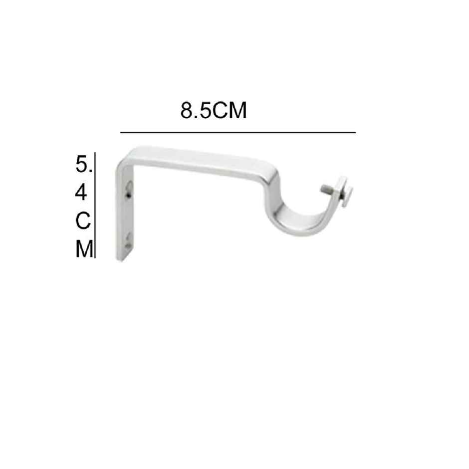 Gloxy Aluminium Single Diamond Curtain Brackets | Support Fittings 1 inch Rod