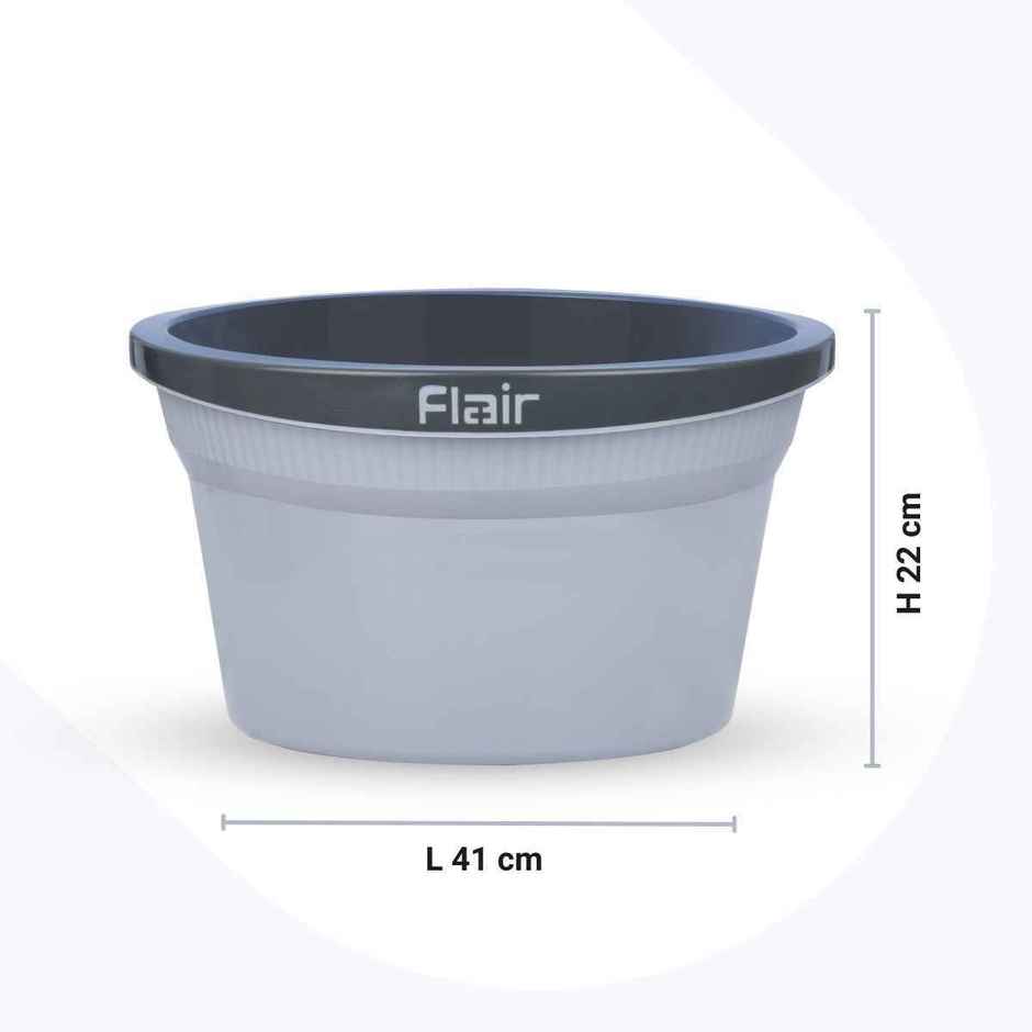 Flair Estella Home Bath Tub 20 L | Grey