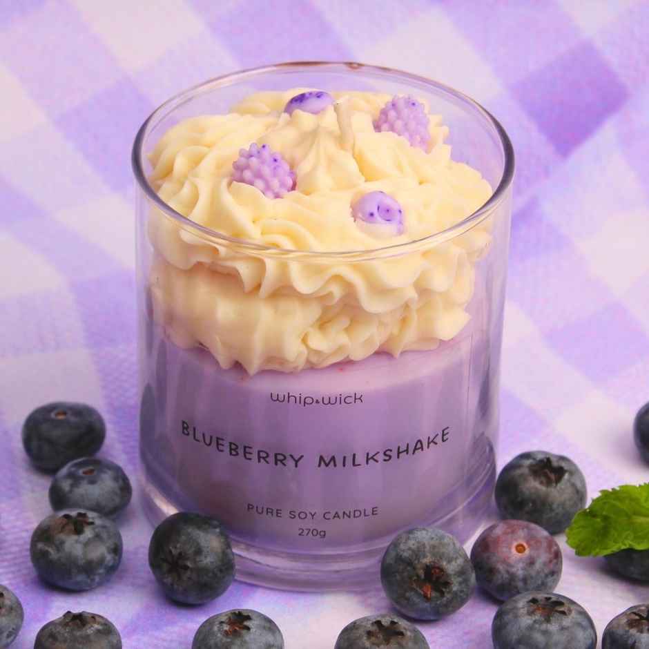 Whipand Wick Blueberry Milkshake Scented Candle