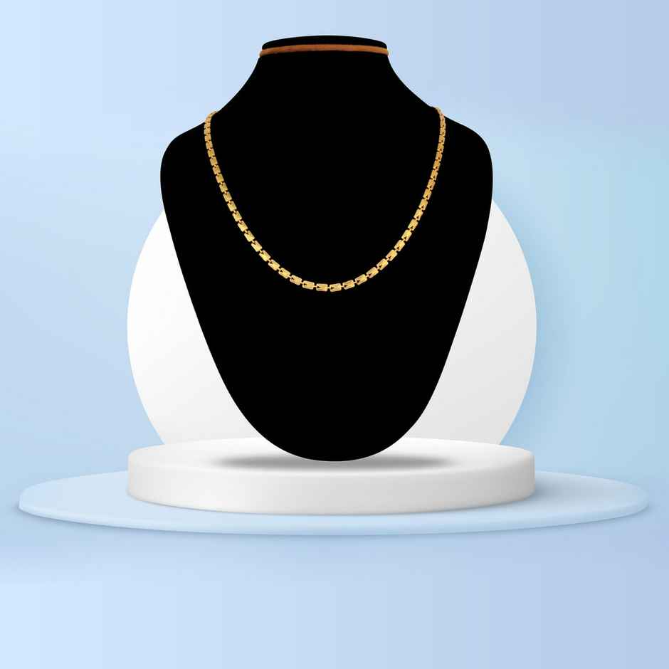 Fashion Frill Men's Interlink Chain Gold 22 Inches