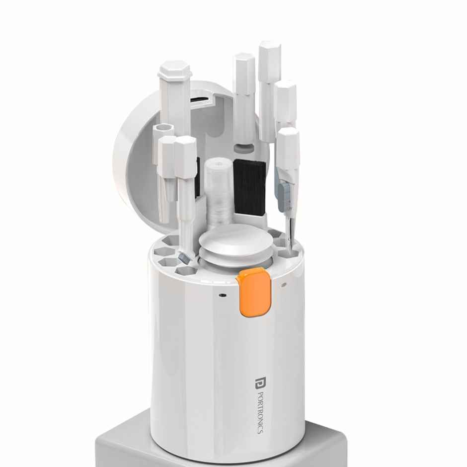 Portronics Clean G 20 in 1 Multipurpose Device Gadget Cleaning Kit for Laptops(White)