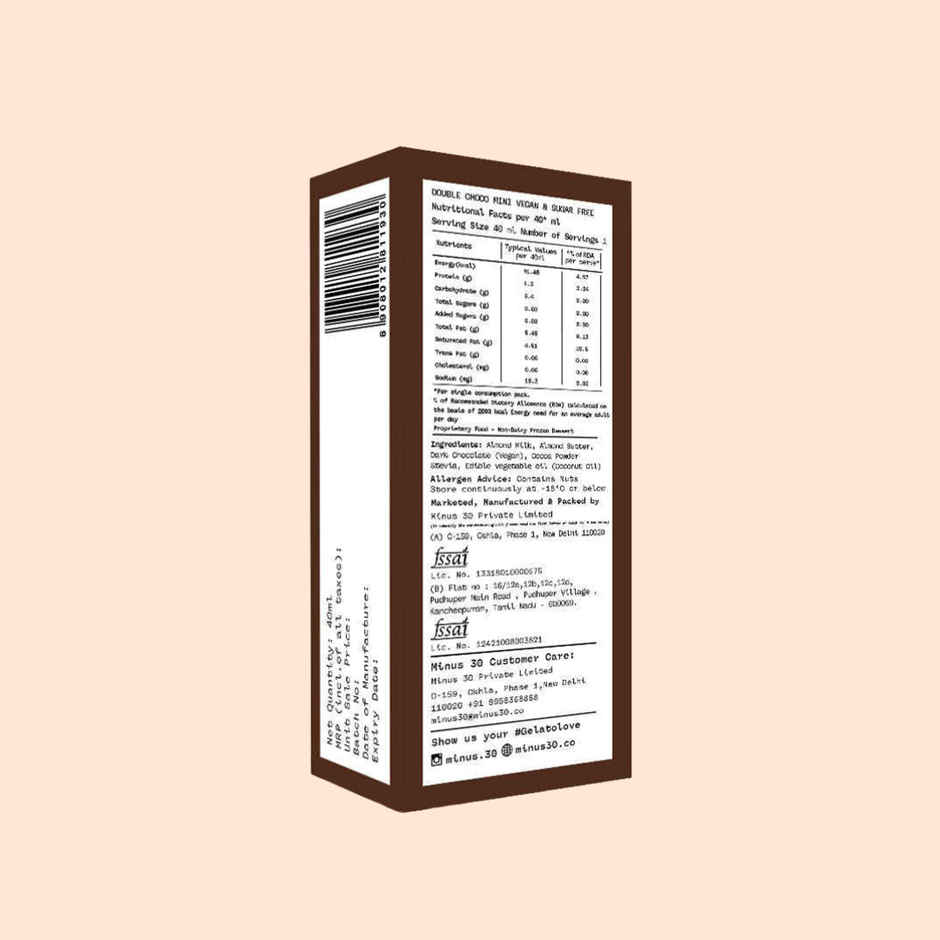 Minus Thirty Double Choc Mini Ice Cream Stick | Vegan & Sugar Free