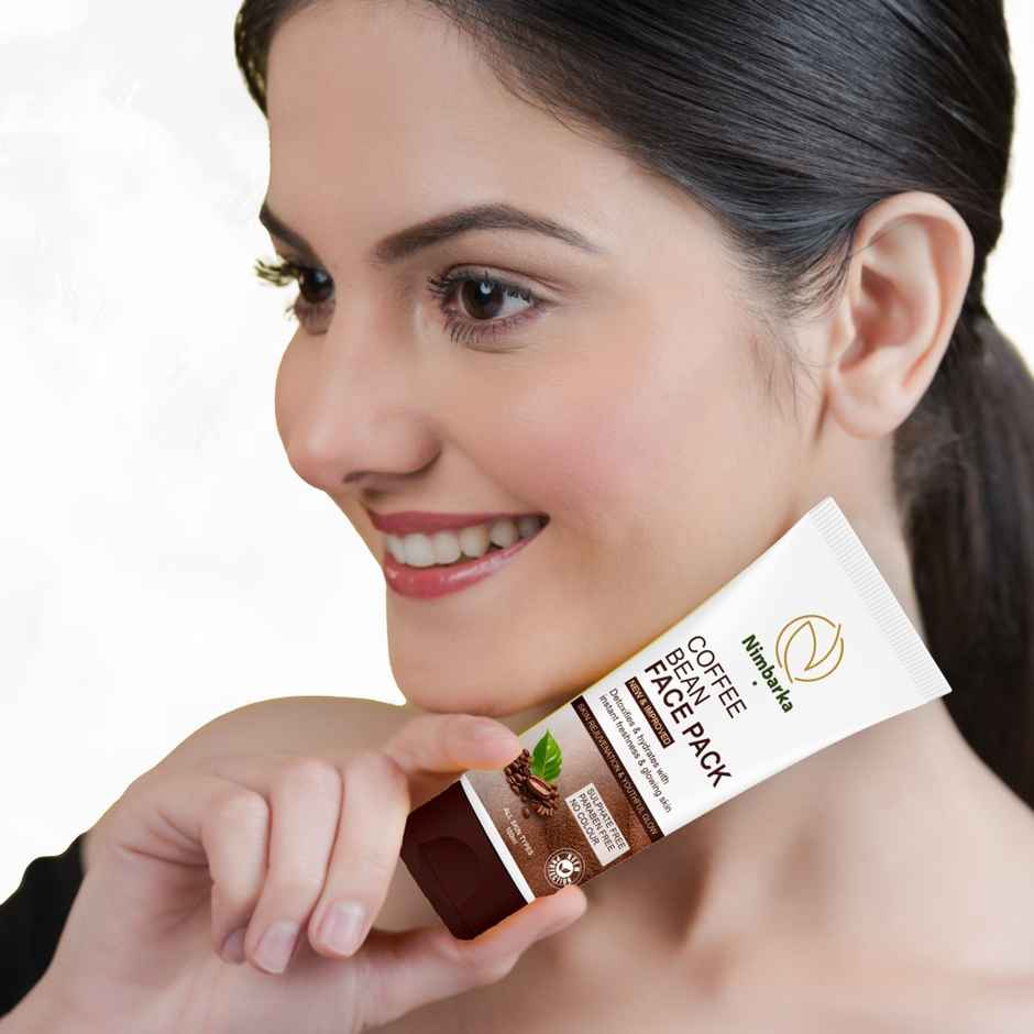 Nimbarka Coffee Bean Face Pack - Detoxify Hydrate & Brighten Skin With Pure Arabica Coffee