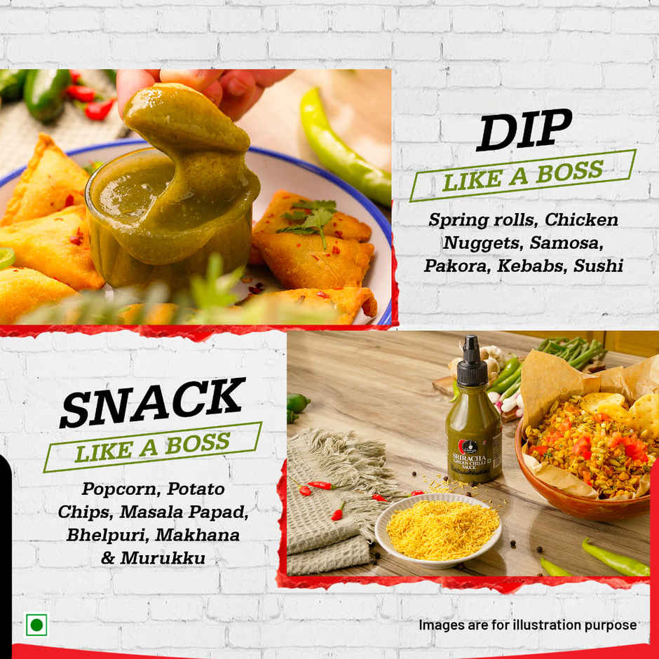 Ching's Secret Sriracha Green Chilli Sauce, Dip, Spread, Cook, Drizzle