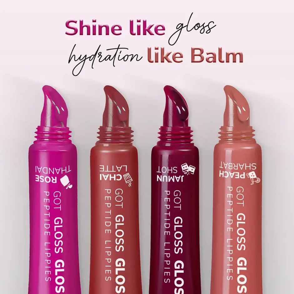 Mila Beaute Peptide Infused Lip Gloss | Hyaluronic Acid & Vitamin E | Non-Sticky | Chai Latte