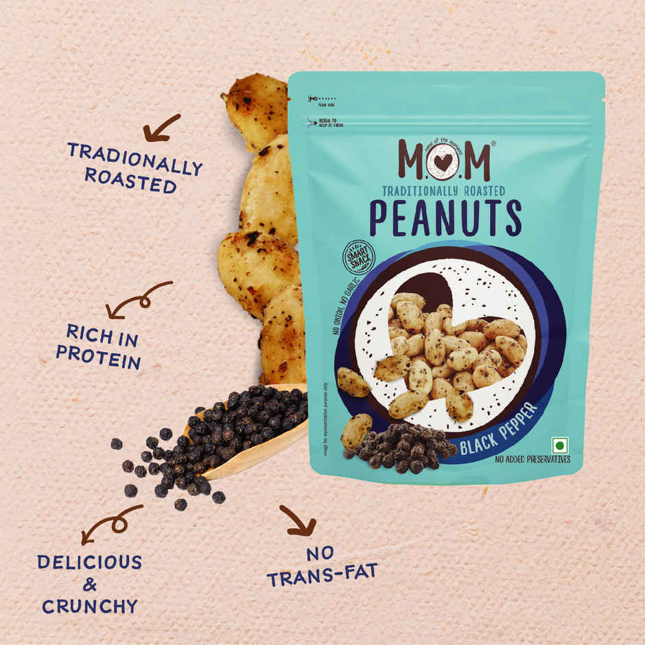 MOM Roasted Peanuts - Black Pepper