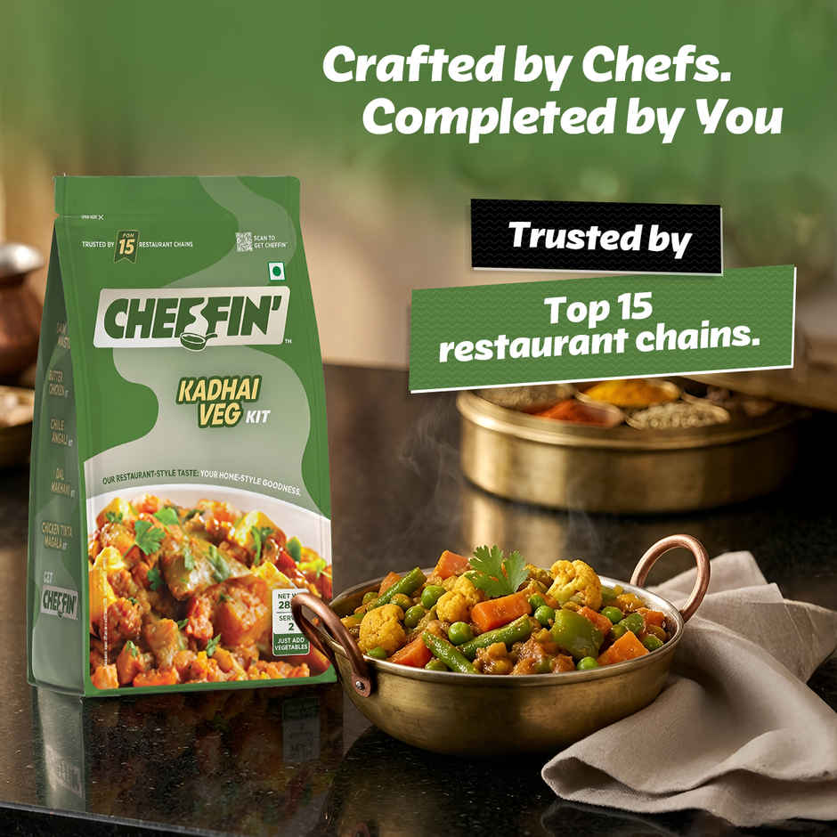 Cheffin' Ready to Cook Kadhai Veg | Add Fresh Veggies | Indian Curry | 10 Min