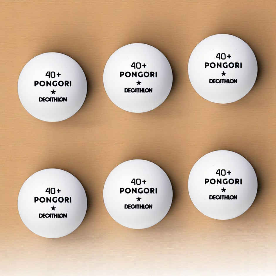 Decathlon Pongori Table Tennis Balls | White | Size 40