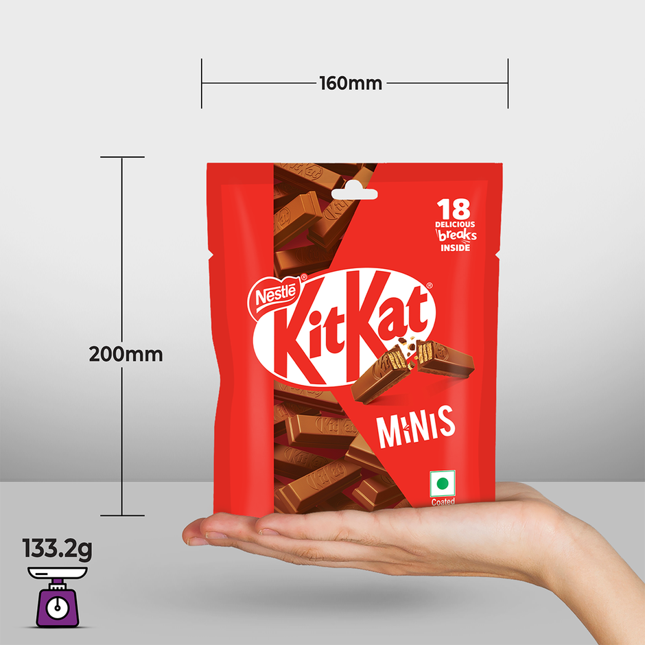 KitKat Minis Choco Coated Wafer Bar | Share Bag | Miniature Pouch Combo