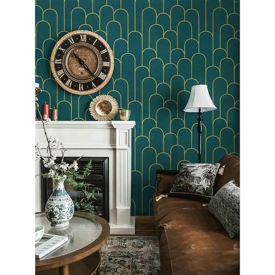 Wollzo Green Decorative Wallpaper