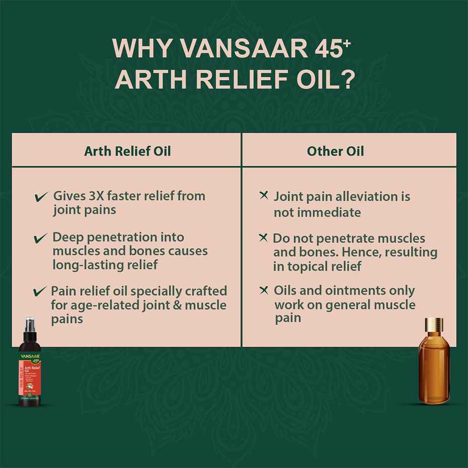 Vansaar 45+ Arth Relief Oil