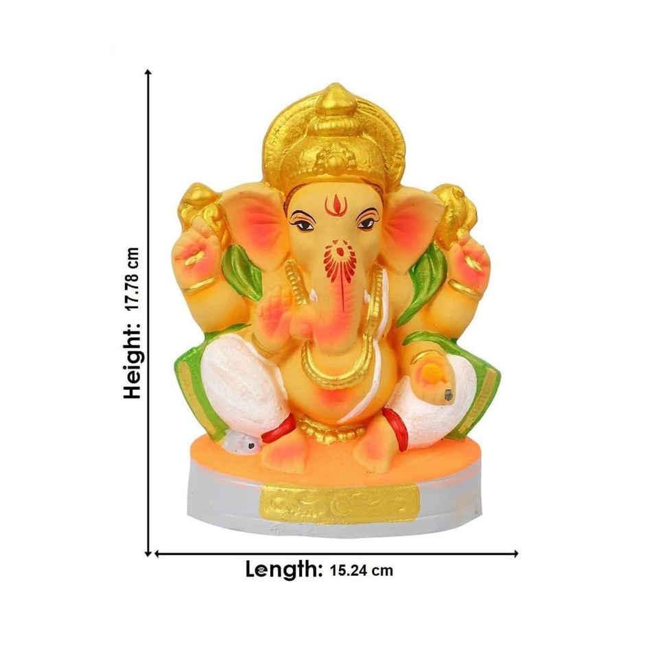 Eco-Friendly | Ganesha Statue Idol | 5 inch | Satvik