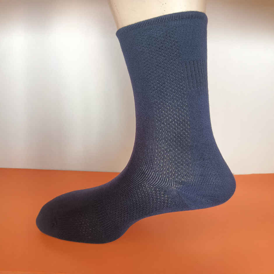 Freecultr Unisex Solid Bamboo Socks | Navy - Free Size