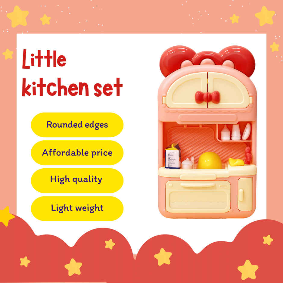 Toytales Little Kitchen Set | Pretend Play Kitchen Toy For Kids | Cooking Playset | Gift For Kids