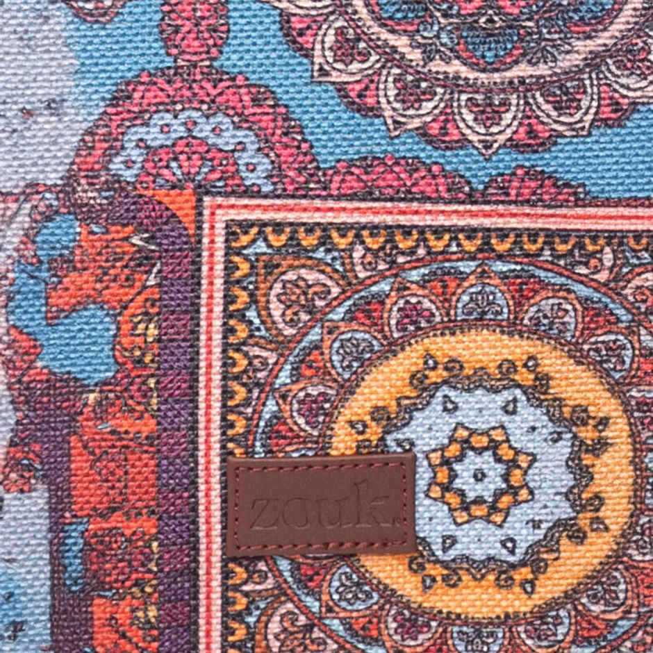 Zouk Multicolour Mandala Print Everyday Tote Bag - Multicolour