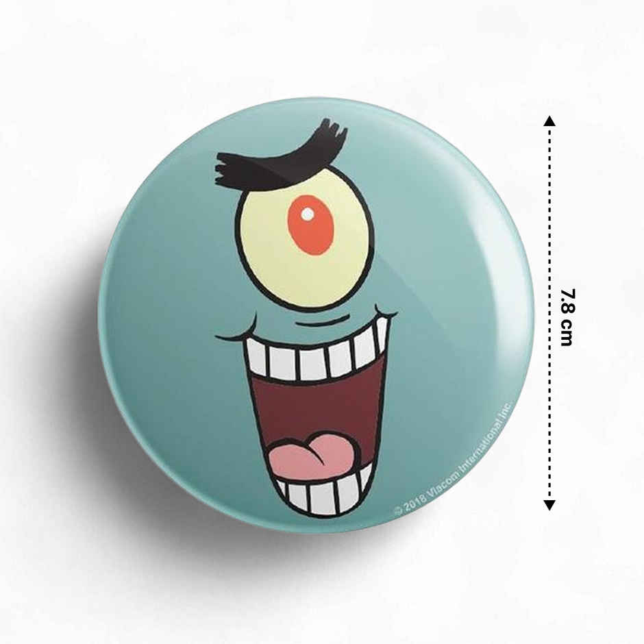 House Of Festivals Plankton- Face - Spongebob Squarepants Official Badge