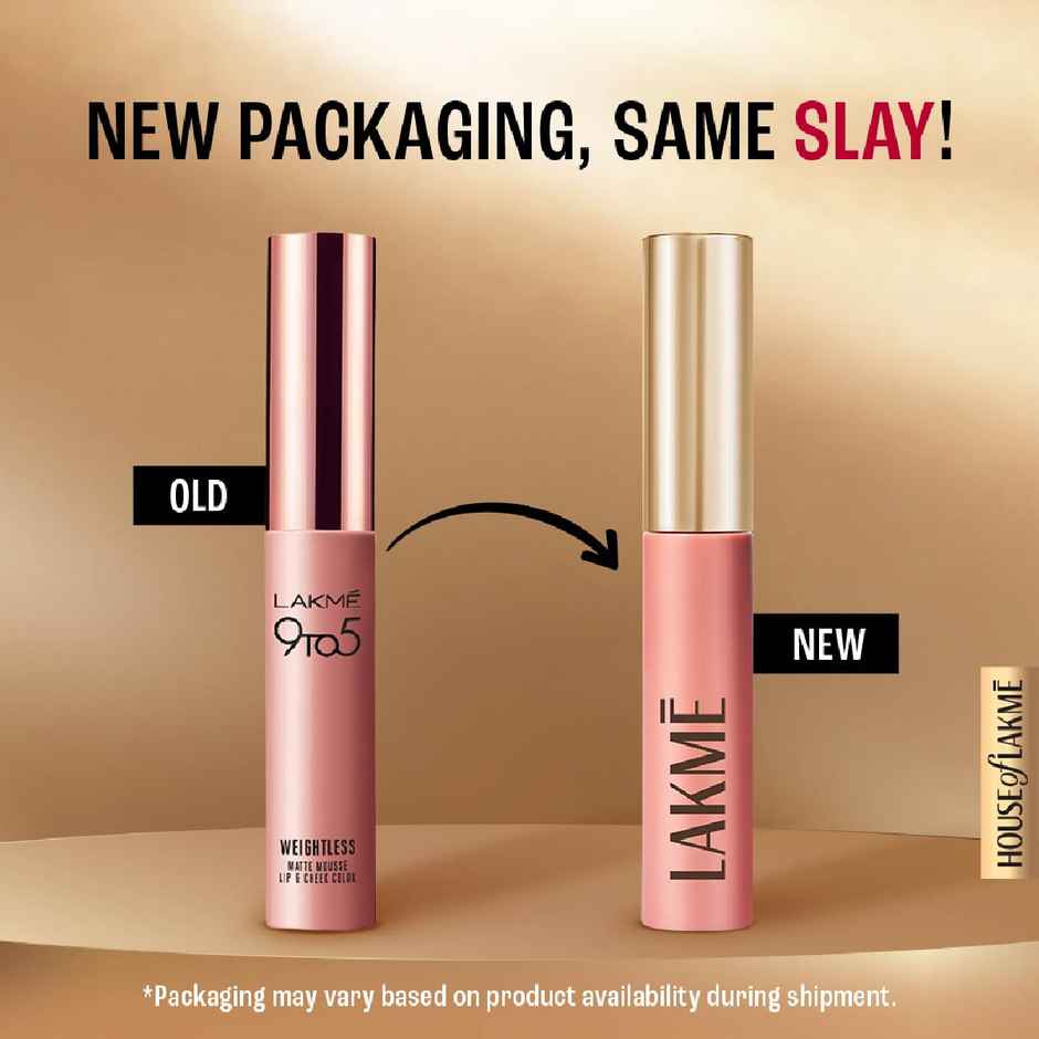 Lakme Double Duty Lip & Cheek Mousse Matte Lipstick & Soft Blush, Rosy Plum