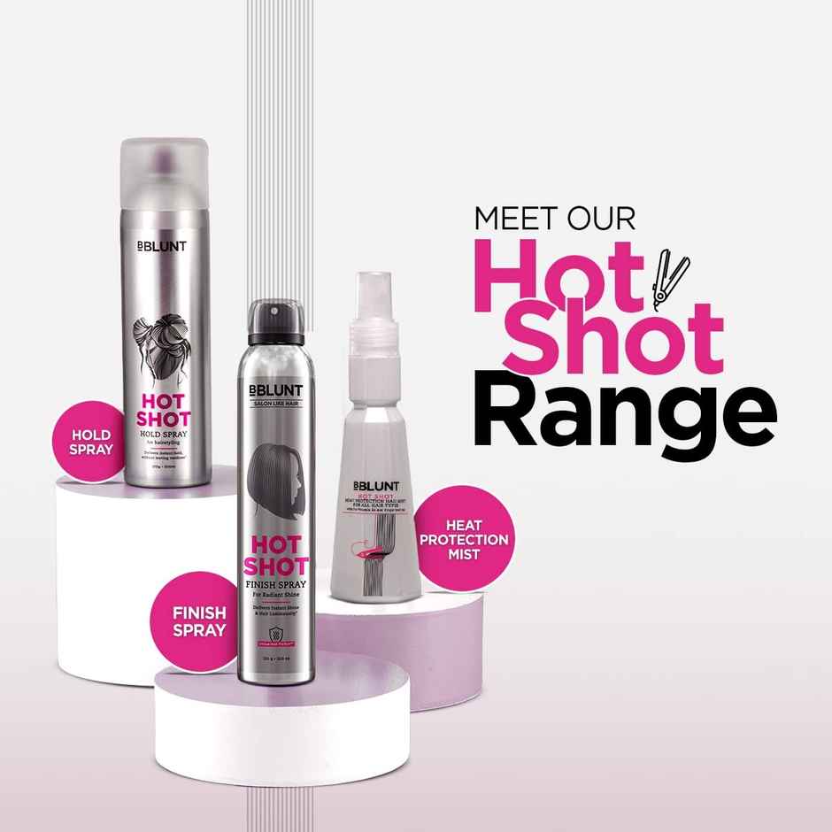 Bblunt Hotshot Finish Spray Delivers Radiant Salon-like Hair