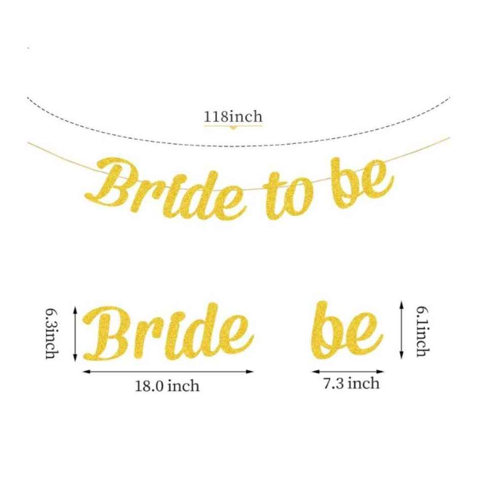 Bride to be Banner | Assorted | Let's Vybe
