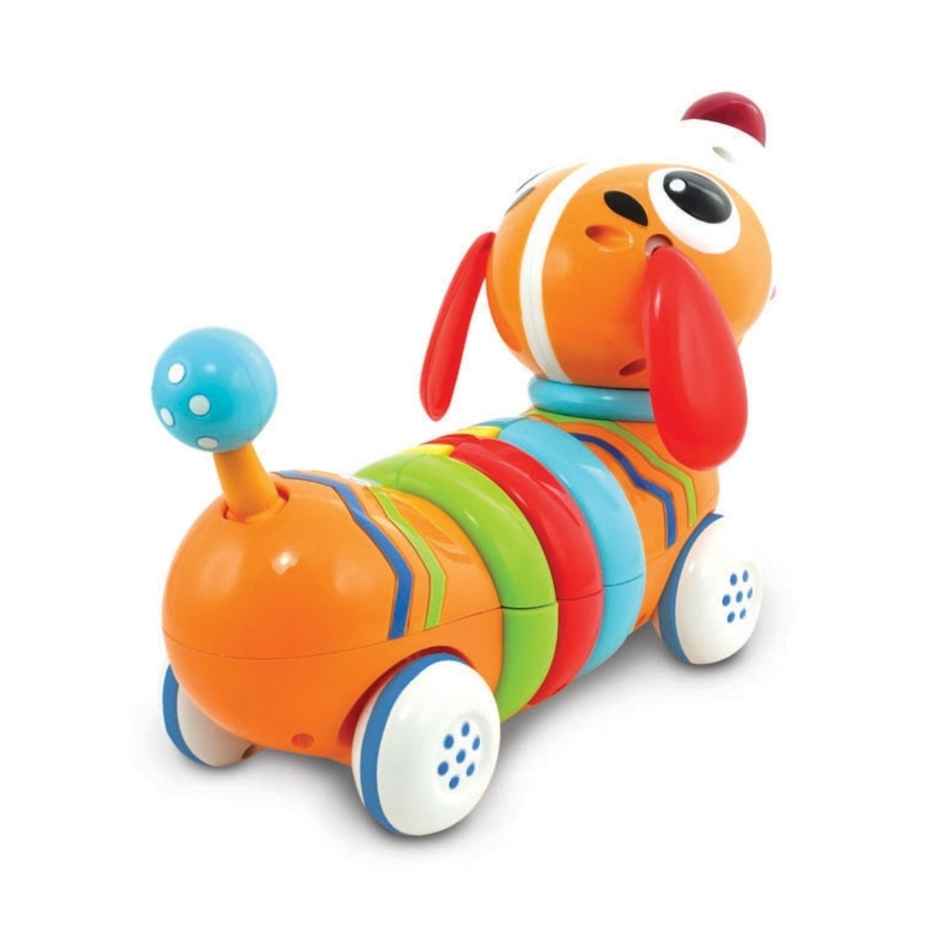 WinFun Walk with Me Puppy, Remote Control Rainbow Puppy for Kids, 18M+