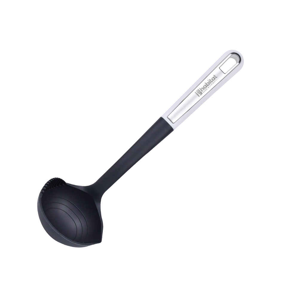 Habitat Premium Nylon Soup Ladle | Perfect Elegant Functionality | Hanging Loop | Dish Washer Safe