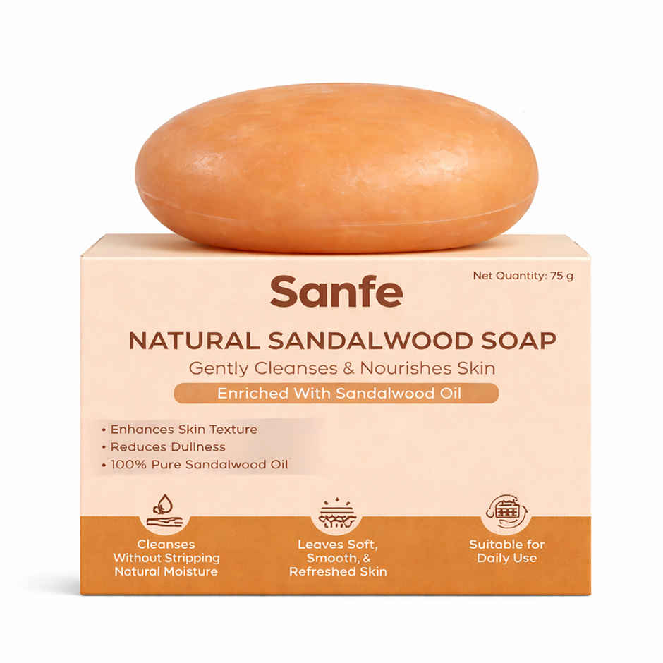 Sanfe Natural Sandalwood Soap | Gentle Daily Cleansing