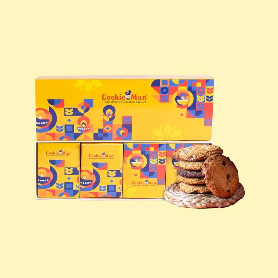 Cookie Man  Assorted Cookies & Chocolate Gift Box Hamper Pack