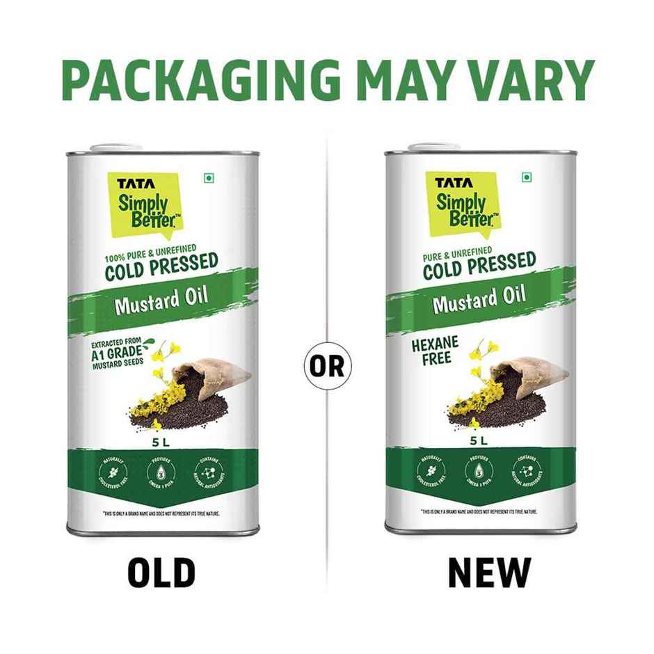 Tata Simply Better Mustard (Sarson) Cold Pressed Oil | Unrefined & Healthy Cooking Oil