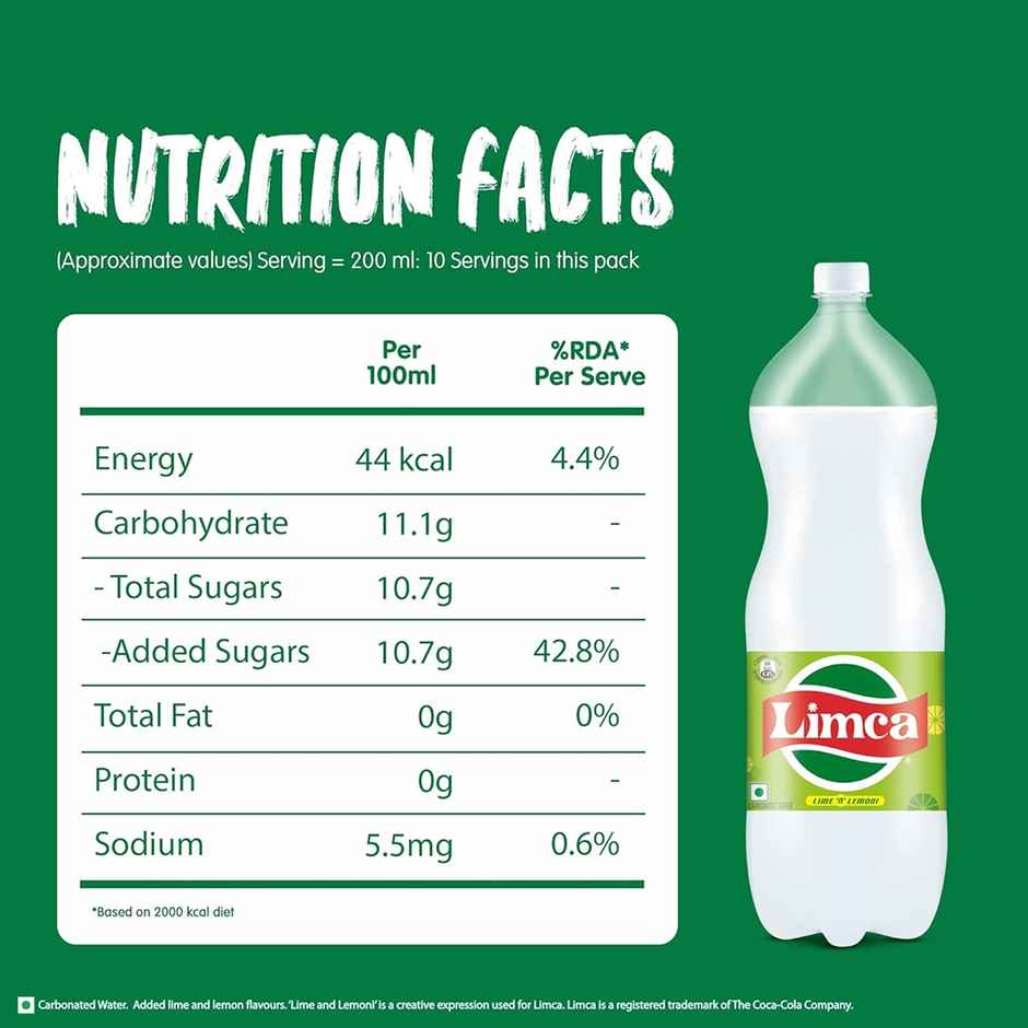 Limca Lemon Soft Drink | Carbonated Beverage Combo