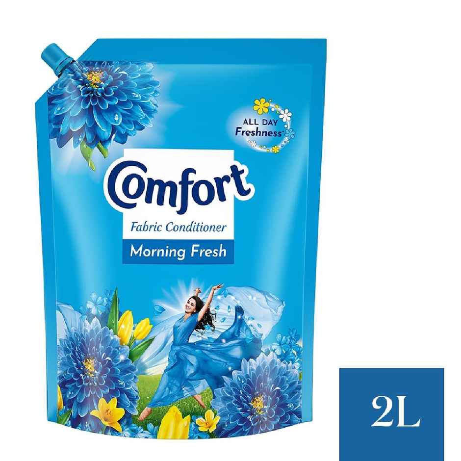 Surf Excel Matic Top Load Detergent Liquid Refill | Tough Dried Stain Removal (2L) & Comfort Morning Fresh After Wash Fabric Conditioner (2L) Combo