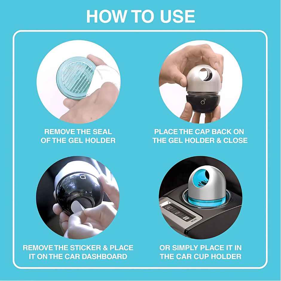 Godrej Aer Twist Car Air Freshener Gel Car Accessories Cool Surf Blue